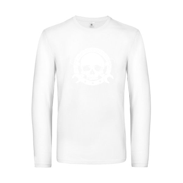 bricoleur d enfer - t shirt- manches- longues- original- humour- White impression Face