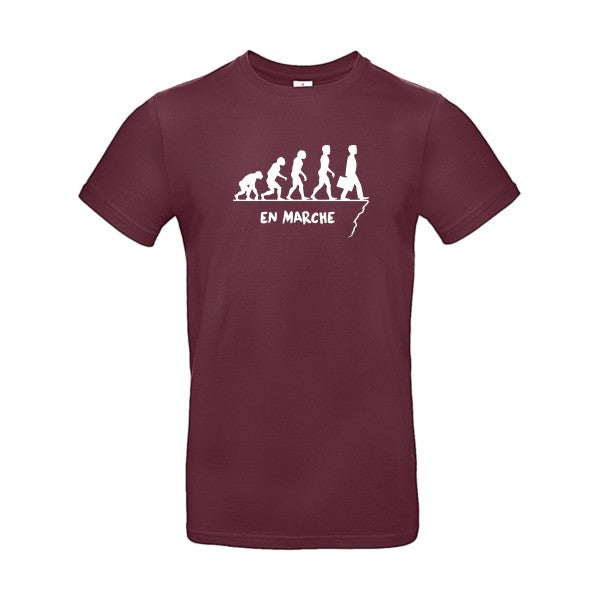 En marcheFlex Blanc - E190 T-shirt|Burgundy||2XL