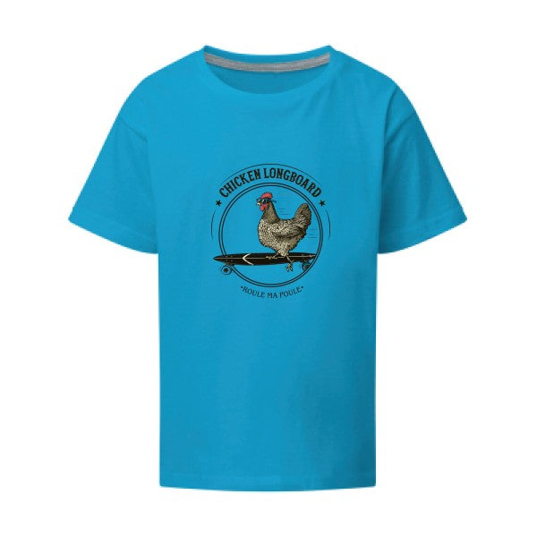 Chicken Longboard SG - Kids T-shirt enfant Turquoise Taille 152 (11-12/2XL)