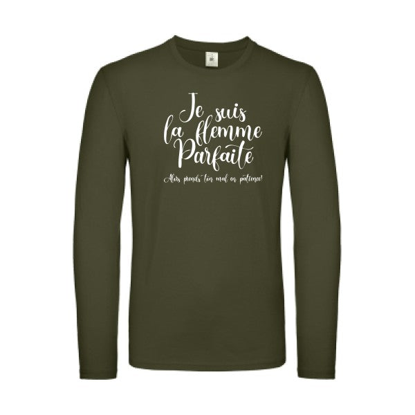 La flemme parfaite Blanc B&C - E150 LSL T-shirt manches longues léger