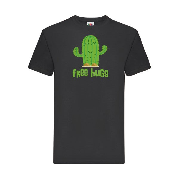 FreeHugs Fruit of the loom 205 g/m² T-shirt/ noir