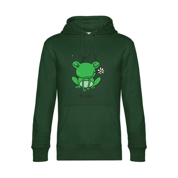 Be-Green-- Sweat à capuche original Bottle Green - RueDuTeeshirt