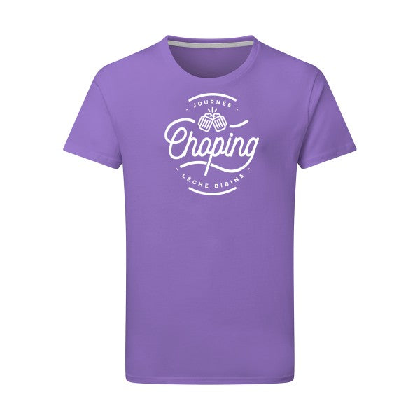 Journée Choping - Flex Blanc Tshirt original Aster Purple  2XL