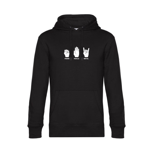 Pierre-Feuille-Metal sweat shirt original Black flex Blanc impression Face