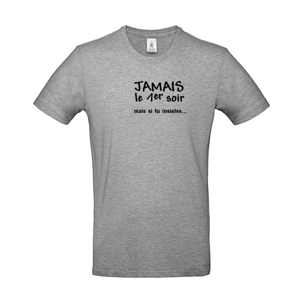 JAMAIS... Flex noir |E190 T-shirt|Sport Grey||5XL