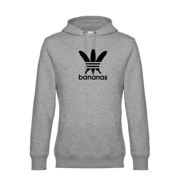 bananas sweat shirt original Heather Grey flex Noir impression Face