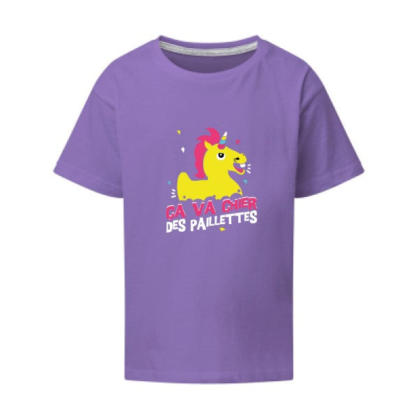 ça va chier des paillettes SG - Kids T-shirt enfant Aster Purple Taille 152 (11-12/2XL)