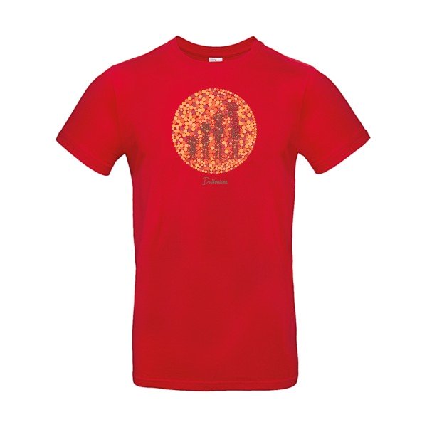 T-shirt humour original Daltonisme T Shirt couleur Red