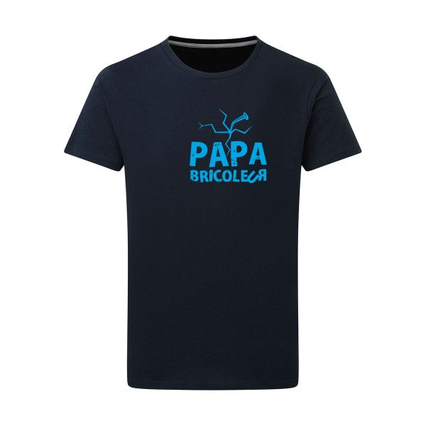 Papa bricoleur - Flex bleu clair Tshirt original Navy  5XL