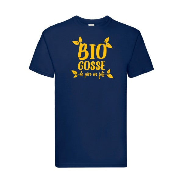 T-shirt|BIO GOSSE  |flex jaune Or| Fruit of the loom 205 g 