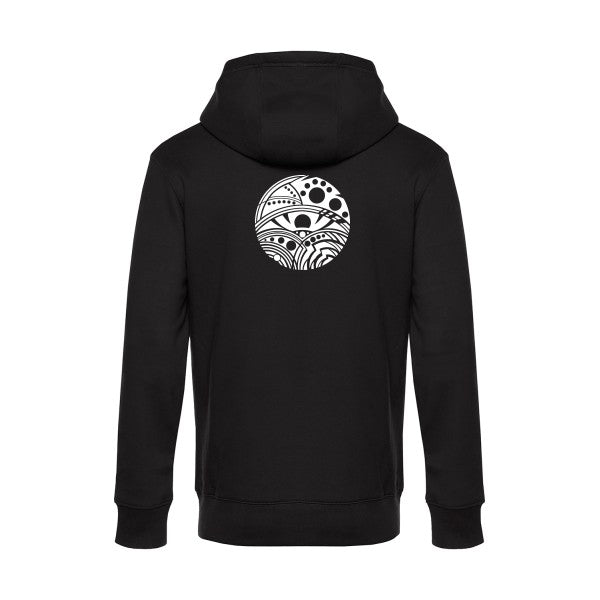 Eye sweat shirt original Black flex Blanc impression Dos