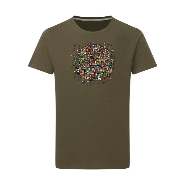 T-shirt homme Planète Pop Culture - T-shirt rigolo pour les fans de culture pop Military Green 2XL