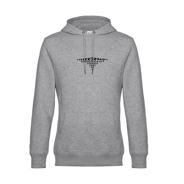 nope sweat shirt original Heather Grey flex Noir impression Face
