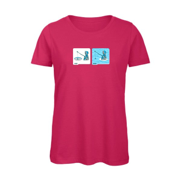 Fishing-in-Arctic- - t-shirt original femme Fuchsia