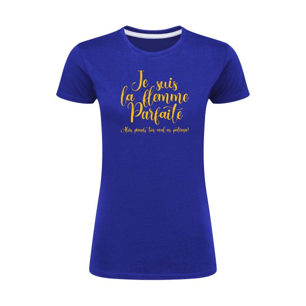 La flemme parfaite | jaune Or |T shirt original femme|SG