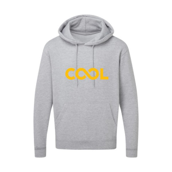 Infiniment cool jaune Or |Sweat capuche imprimé homme