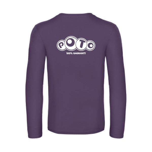 poto - t shirt- manches- longues- original- humour- Urban Purple impression Dos