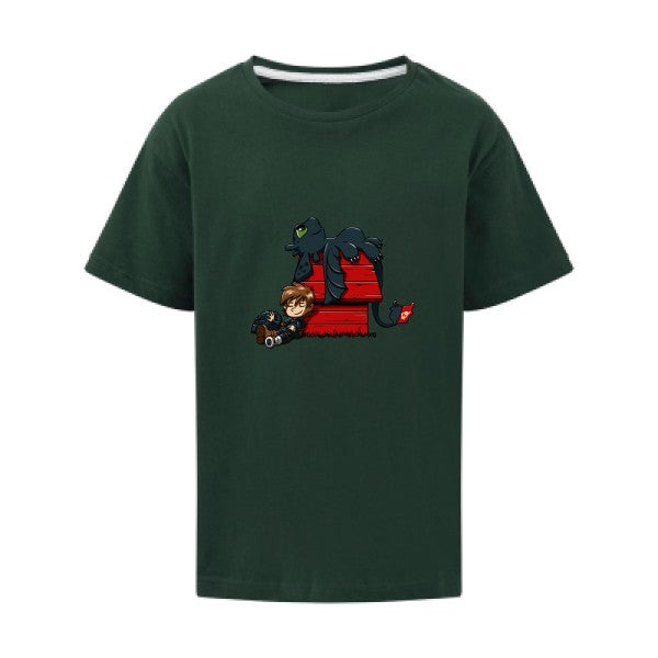 Dragon Peanuts SG - Kids T-shirt enfant Bottle Green Taille 152 (11-12/2XL)