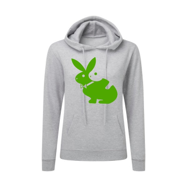 hot  Vert pomme |Sweat original à capuche Femme