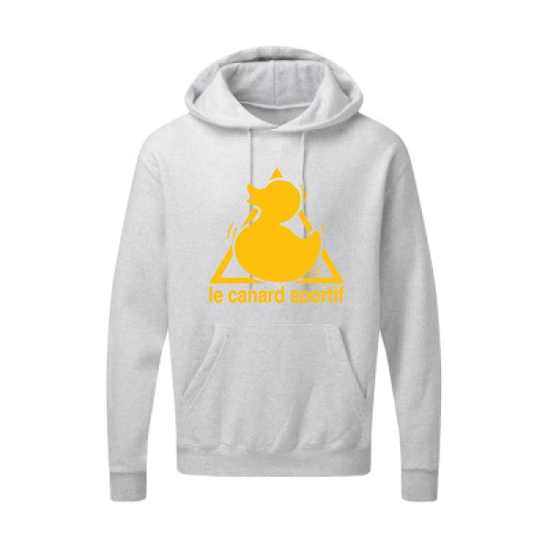 Canard Sportif jaune Or |Sweat capuche imprimé homme