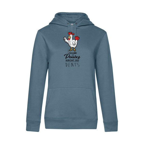 quand les poules auront des dents RueDuTeeshirt Sweat capuche