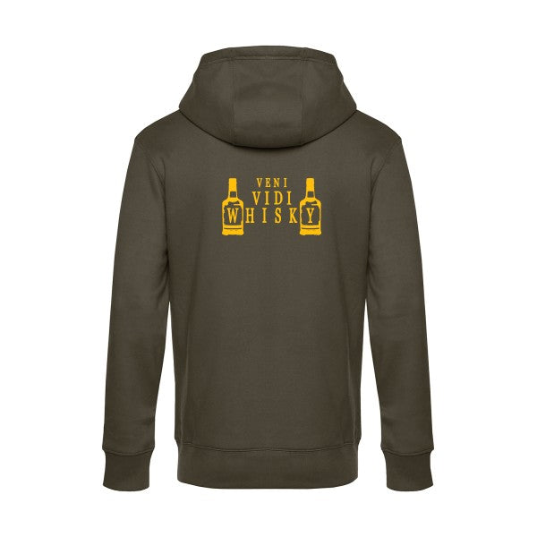 sweat à capuche homme original VENI VIDI WHISKY