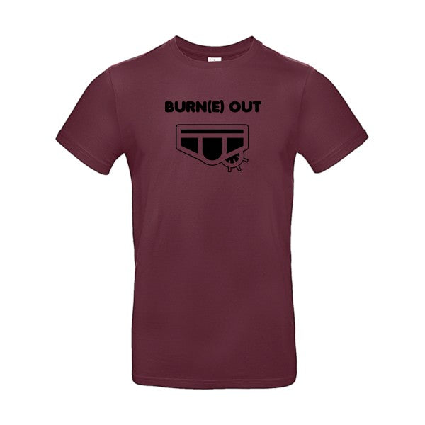 Burn(e) OutFlex noir- T-shirt E190|Burgundy||2XL