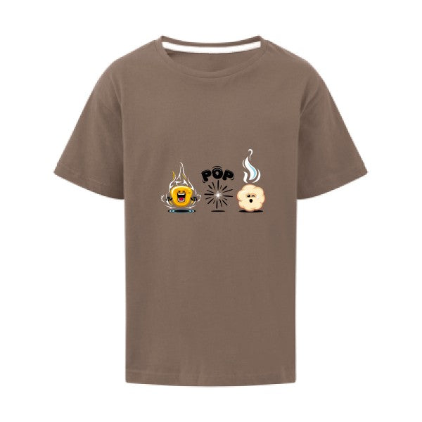 King of the POP SG - Kids T-shirt enfant Deep Taupe Taille 128 (7-8/L)