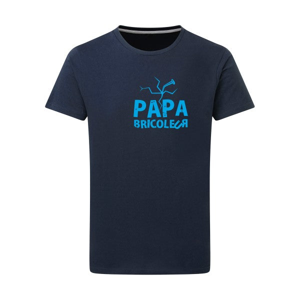 Papa bricoleur - Flex bleu clair Tshirt original Denim  XL