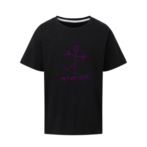 First Selfie Flex Violet SG - Kids T-shirt enfant Dark Black Taille 152 (11-12/2XL)