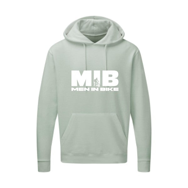 MEN IN BIKE Blanc SG - Hooded Sweatshirt Sweat capuche