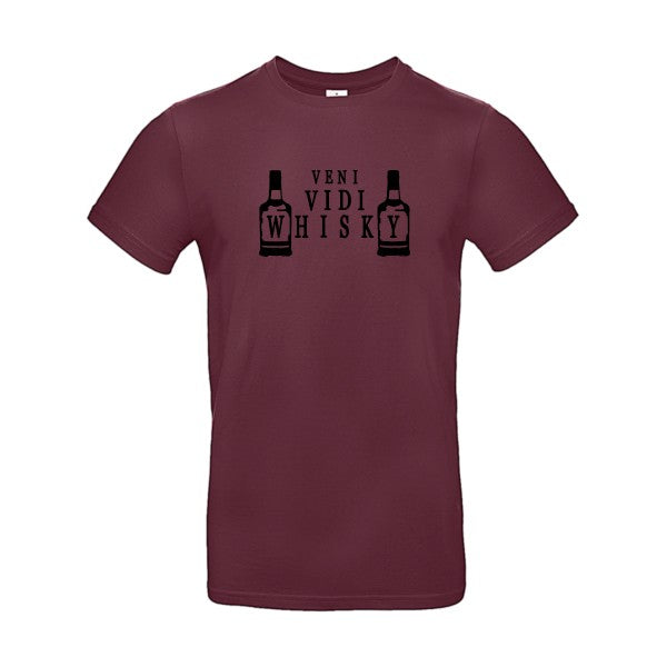 VENI VIDI WHISKY Flex noir |E190 T-shirt|Burgundy||2XL