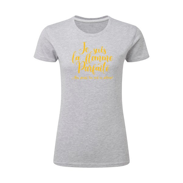 La flemme parfaite | jaune Or |T shirt original femme|SG