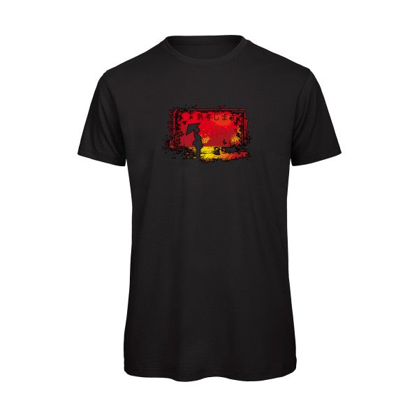 T-shirt humour original Contemplation T Shirt couleur Black