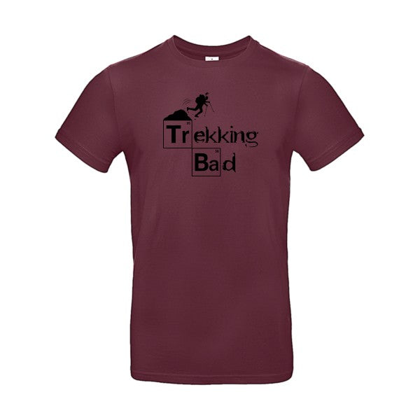 Trekking bad flex noir B&C - E190 T-shirt|Burgundy||2XL