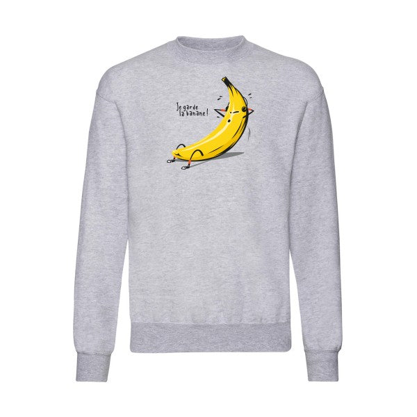 Je garde la banane ! Fruit of the loom 280 g/m² Sweat shirt