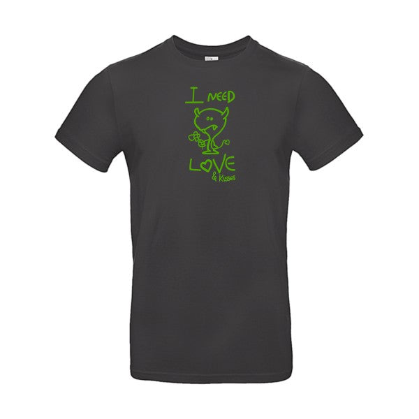 LOVER flex Vert pomme B&C - E190 T-shirt|Used Black||2XL