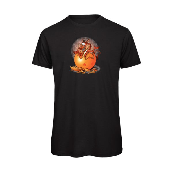 T-shirt humour original Dragon Surprise T Shirt couleur Black