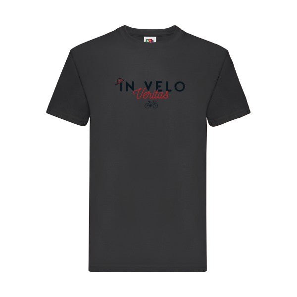 In Velo Veritas Fruit of the loom 205 g/m² T-shirt/ noir