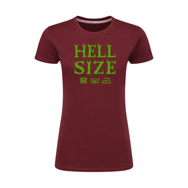 HELL SIZE ! Vert pomme |T shirt original femme|SG