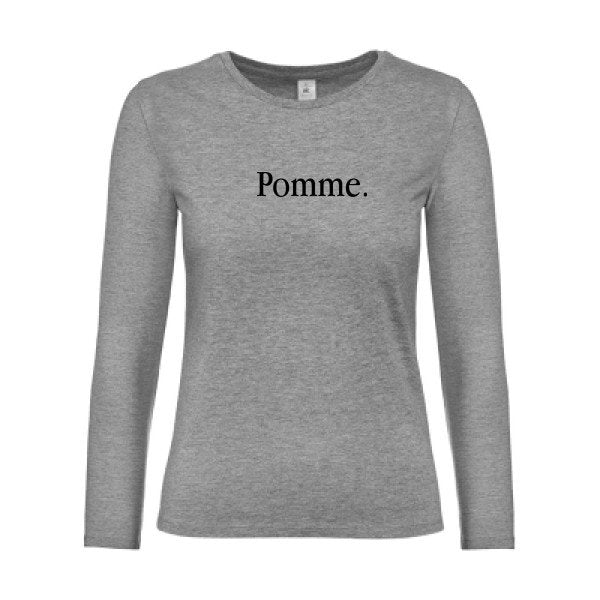 t-shirt lsl femme Pub-Subliminale Sport Grey flex Noir