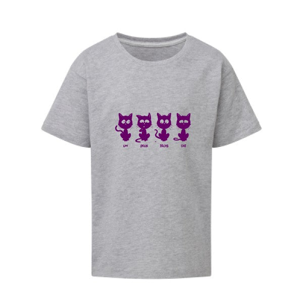 un deux trois cat Flex Violet SG - Kids T-shirt enfant Light Oxford Taille 152 (11-12/2XL)