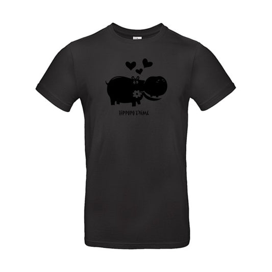 Hippopo t'aimeFlex noir - E190 T-shirt|Black||5XL