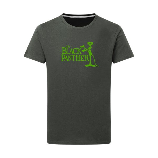 The black panther vert pomme -Flex vert pomme sur T-shirt SG  Charcoal  5XL