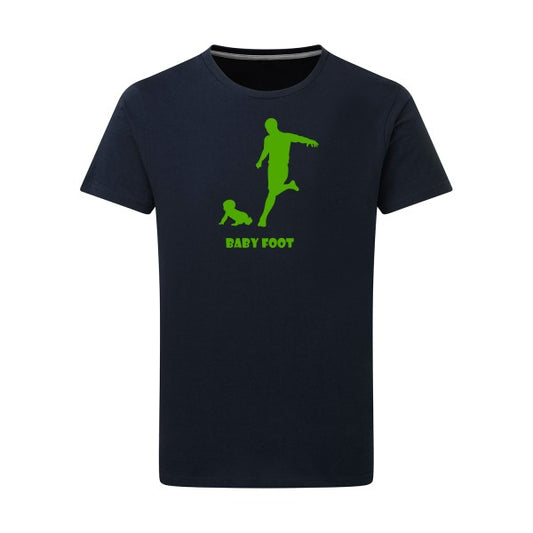 Baby foot vert pomme -Flex vert pomme sur T-shirt SG  Navy  5XL