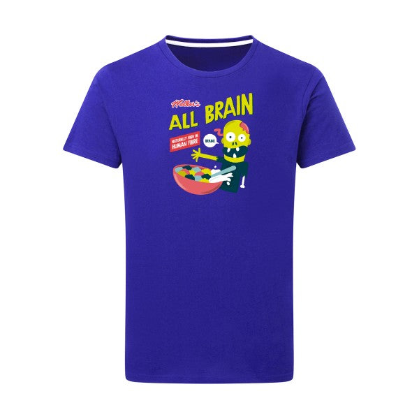 T-shirt homme All brain - T-shirt rigolo pour les cerveaux en ébullition Royal Blue 5XL