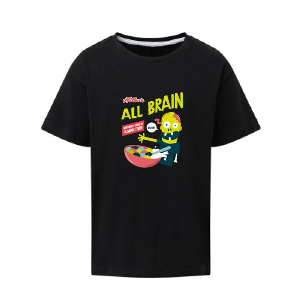 All brain SG - Kids T-shirt enfant Dark Black Taille 152 (11-12/2XL)