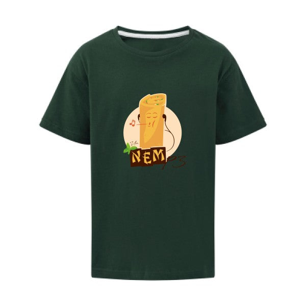 NEMp3 SG - Kids T-shirt enfant Bottle Green Taille 152 (11-12/2XL)