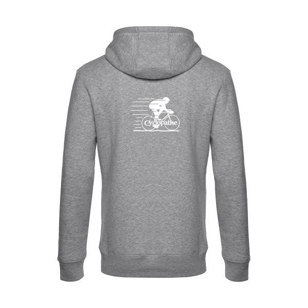 CYCLOPATHE sweat shirt original Heather Grey flex Blanc impression Dos
