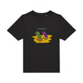 t-shirt humour enfant -On-n-est-pas-bio-la-?- couleur  Black